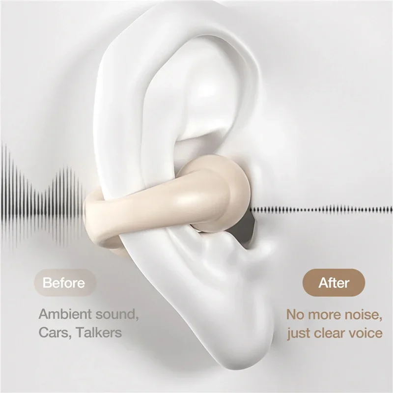 VIKEFON-auriculares TWS con Bluetooth 2024, sistema Bilateral estéreo de conducción ósea, para Xiaomi, Airdots, iPhone y Samsung, 5,3