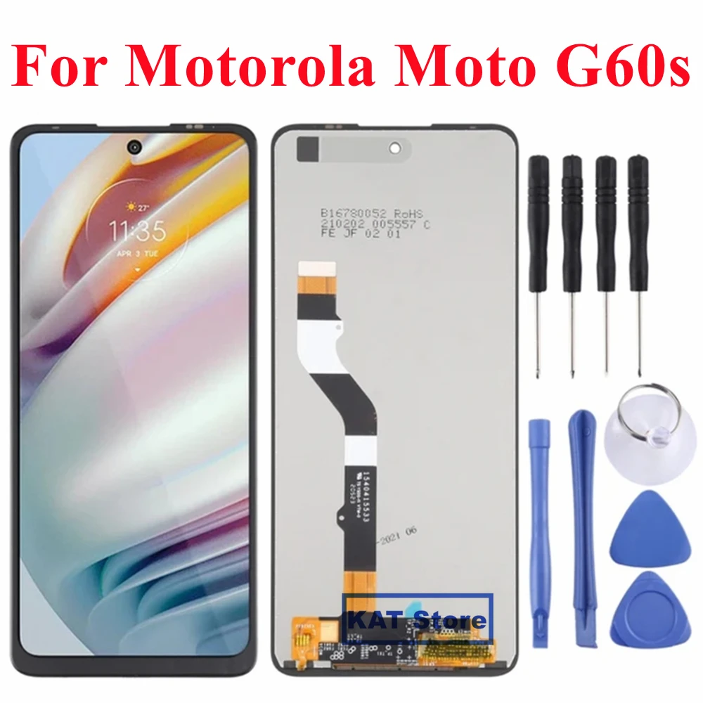 

Для Motorola Moto G60s XT2133-2 LCD сенсорный экран дигитайзер полная сборка без замены рамки