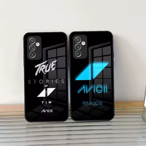 Avicii DJ Tim Bergling Phone Case Glass For Samsung Galaxy S24 S25 S21 S22 S20 S23 Ultra Fe Plus A34 A54 A24 A16 A52 M54 Cover
