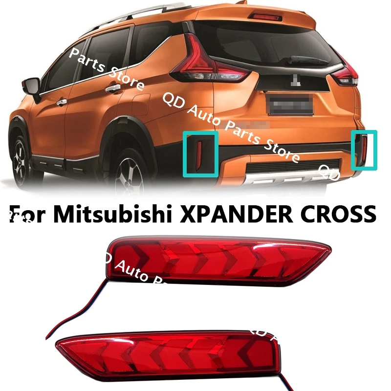 

Для Mitsubishi XPANDER CROSS задний бампер фонари проточный свет указатели поворота светоотражающие полосы задний фонарь автомобильный задний бампер огни