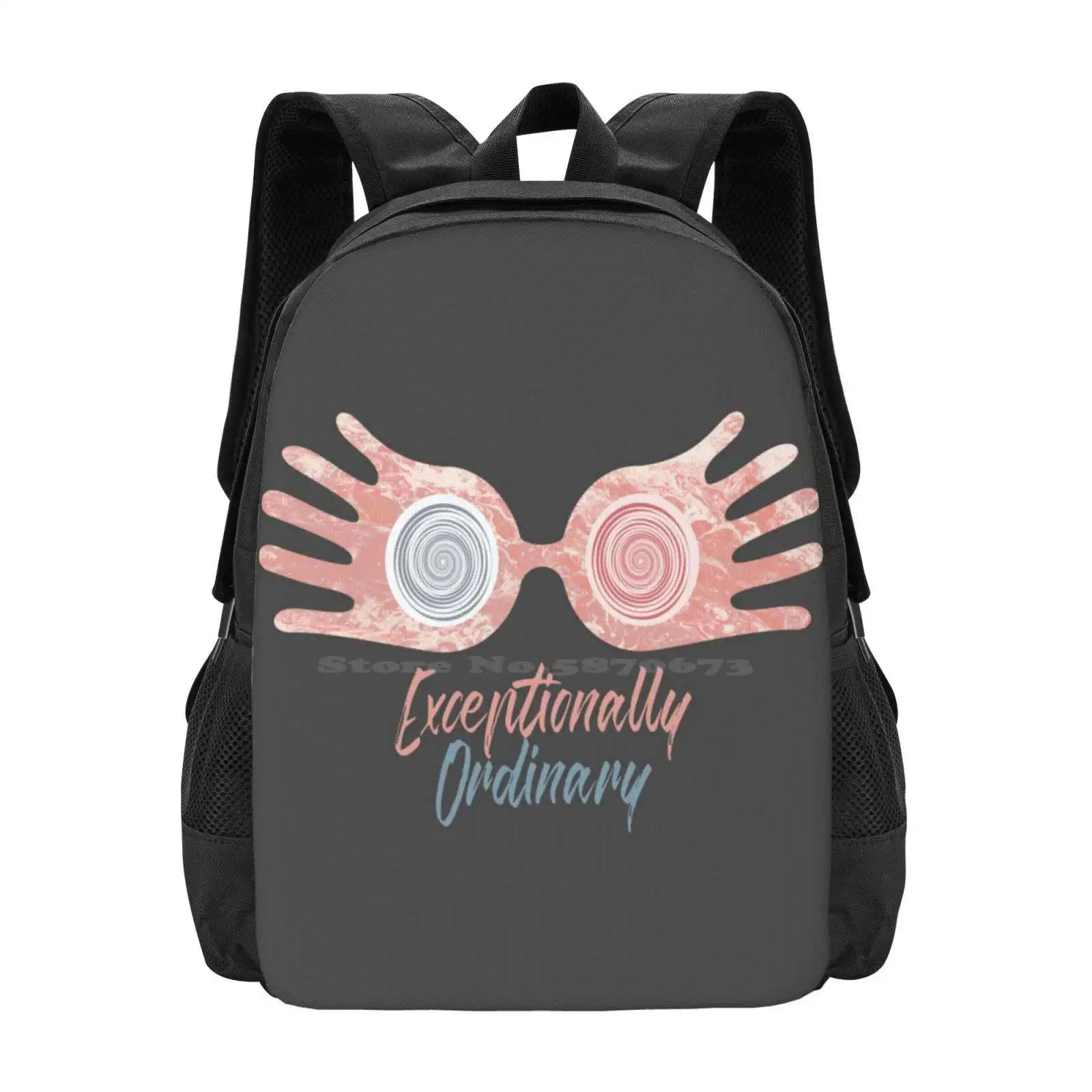 Luna Lovegood Exceptional Ordinary Hot Sale Schoolbag Backpack Fashion Bags Luna Lovegood Hp Ron Weasley Books Draco Malfoy