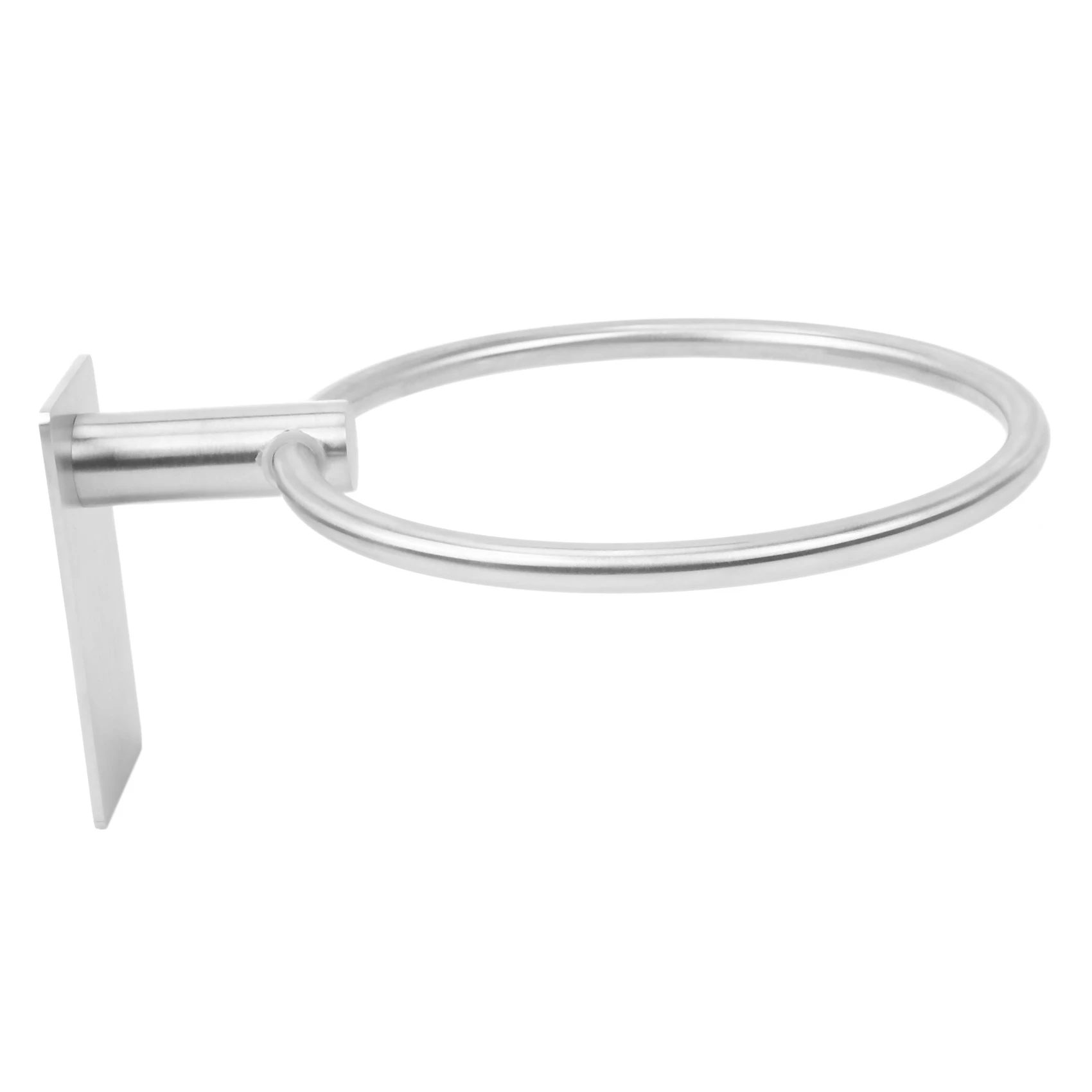 

2X кольцо для полотенец/держатель для полотенец для рук-самоклеящаяся круглая вешалка для полотенец вешалка для полотенец для ванной комнаты, нержавеющая сталь Silver-AT30