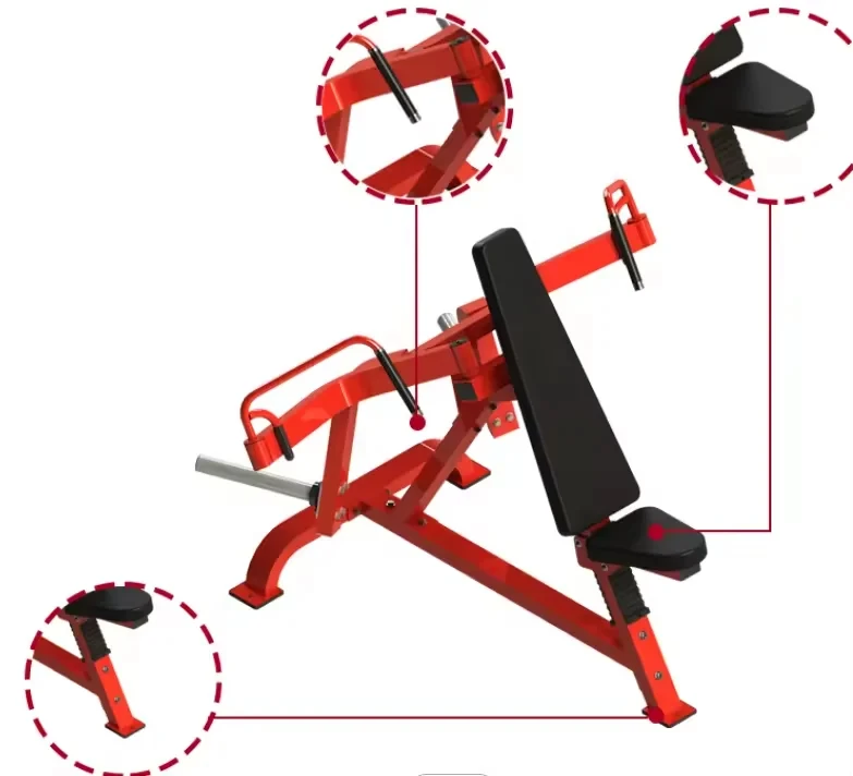 مصنع الجملة المائل توسيع الصدر المدرب الصالة الرياضية المائل الطيور الصدر لقط آلة هامر قوة أجهزة لياقة بدنية