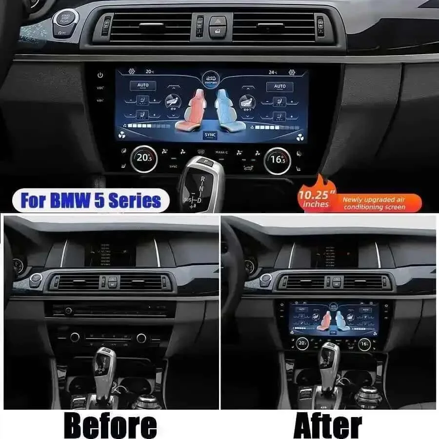 N'New Arrival 10.25 Inch AC Screen For BMW 5 Series F10 2011-2017 Car Digital Panel Climate Control LCD Air Conditioning Display
