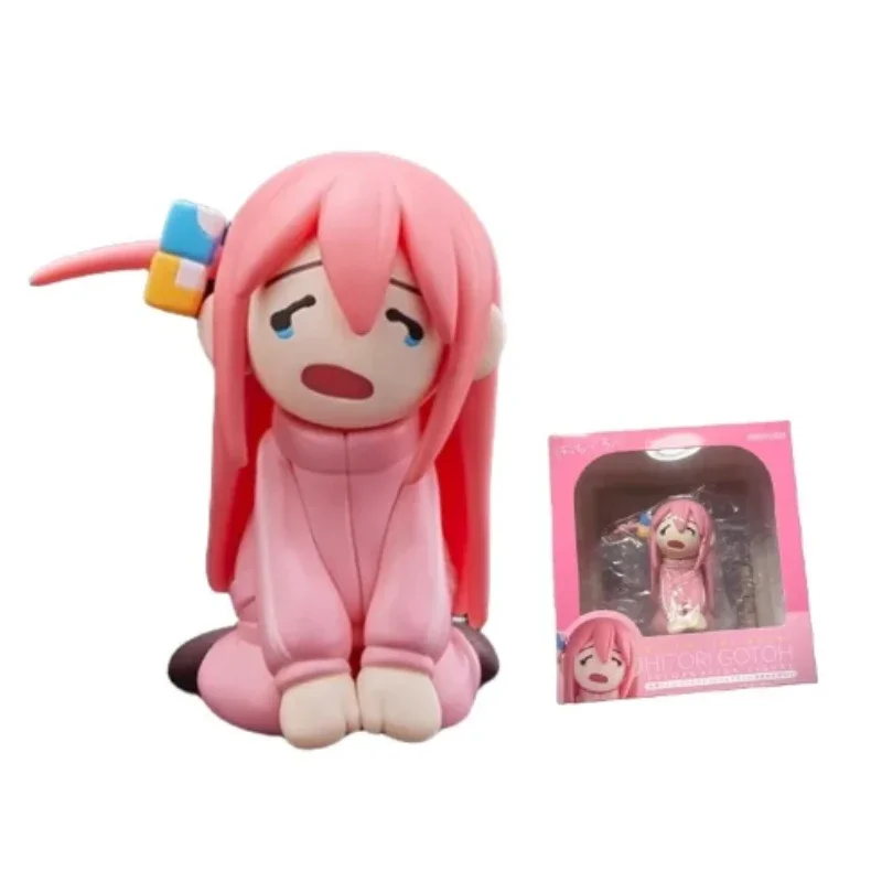 10cm Bocchi The Rock Anime Figures Gotoh Hitori Figure Bocci Sauce Figurine Pink Cute Model Room Decorat Kawaii Gift Toys