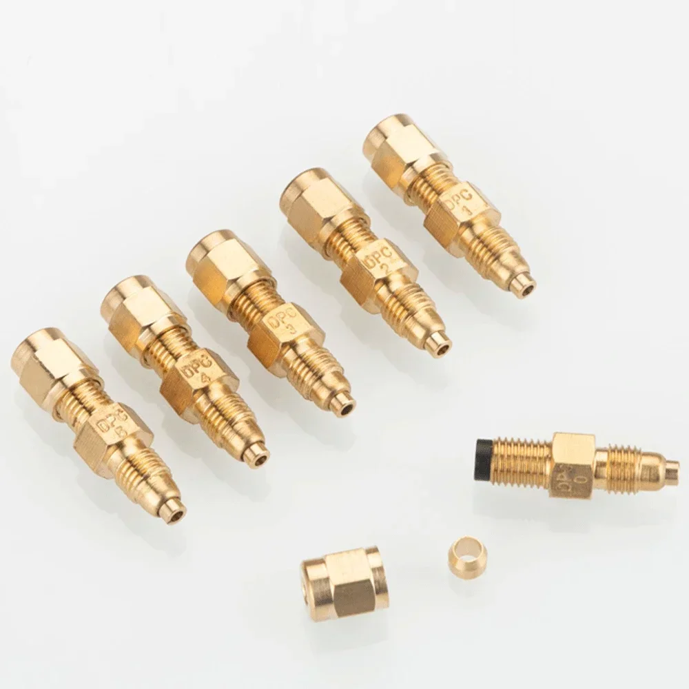 M8x1mmx 4mm Tube AJB/DPC-0/1/2/3/4/5 Brass One Way Check Measureing Valve Resistive Proportional Distributor Tip Lubrication Oil