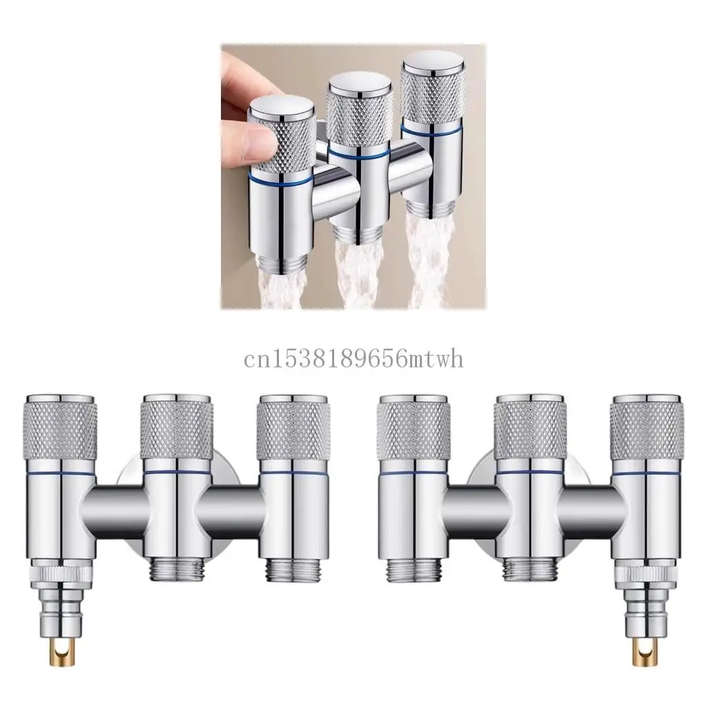 

3 -й путь разъем смесителя 1/4 -дюймовый водяной остановки для стиральной машины и ручной раковины B03D
