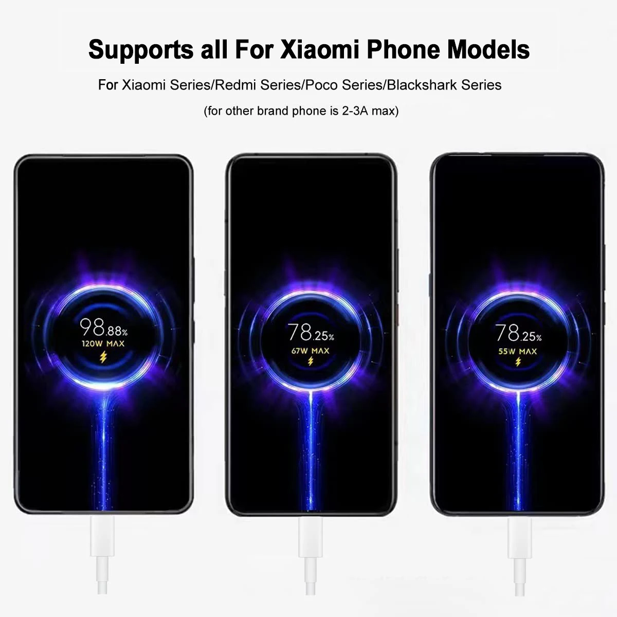 ل Xiaomi 120 واط كابل شاحن سريع USB A إلى نوع C شحن سريع كابل الهاتف ل Xiaomi 17 16 15 14 13 12 برو الترا لايت Redmi