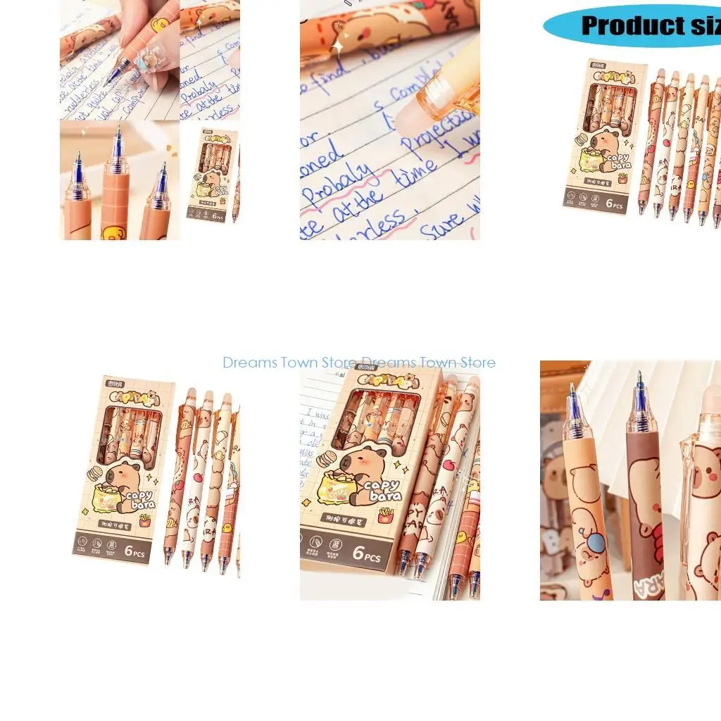 

HX6A 6 шт. новинка стираемая гелевая ручка 0,5 мм выдвижная гелевая ручка быстросохнущая для письма