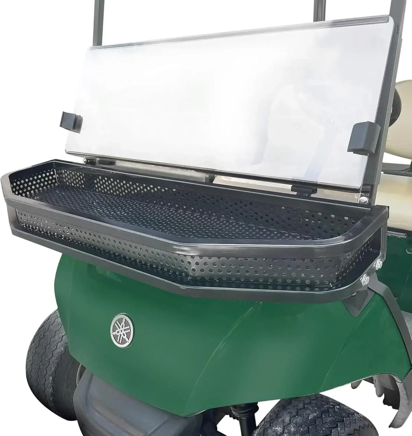 

Huskey Parts Company Heavy Duty Front Clay Basket Outer Cargo Utility Basket Compatible with EZGO TXT/RXV/VALOR/S4/LIBERTY; Club