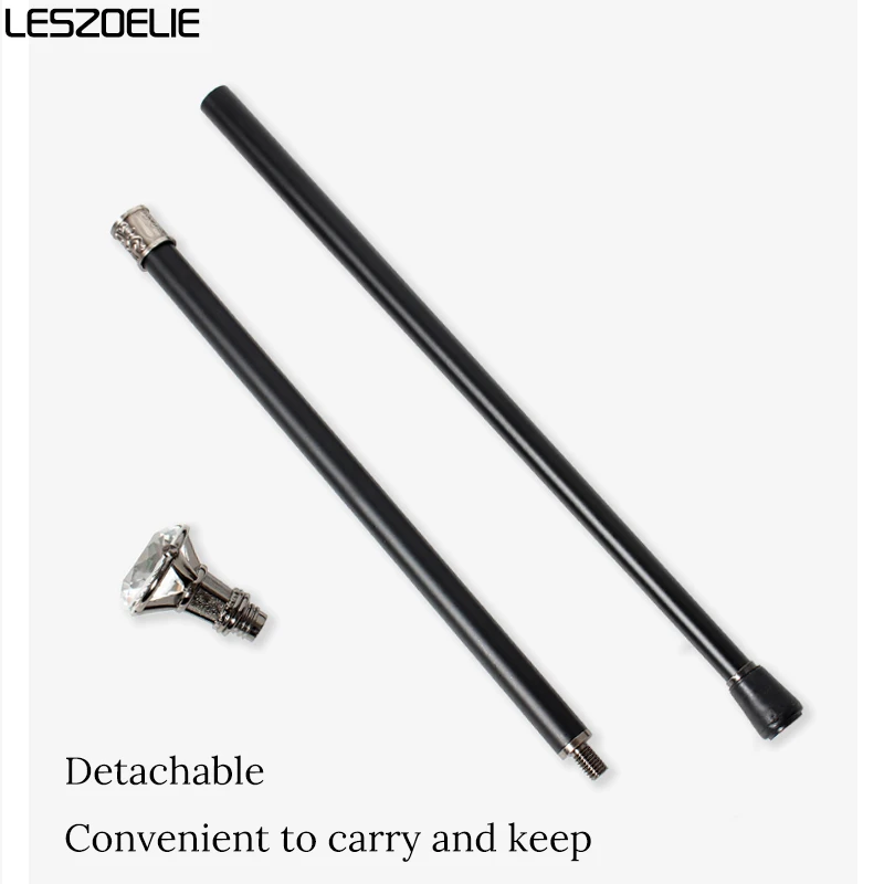 Luxury Silver Handle Walking Stick with 10 Colors Crystal Diamond  Fashionable Man Woman Canes Party Decorative Walking Sticks