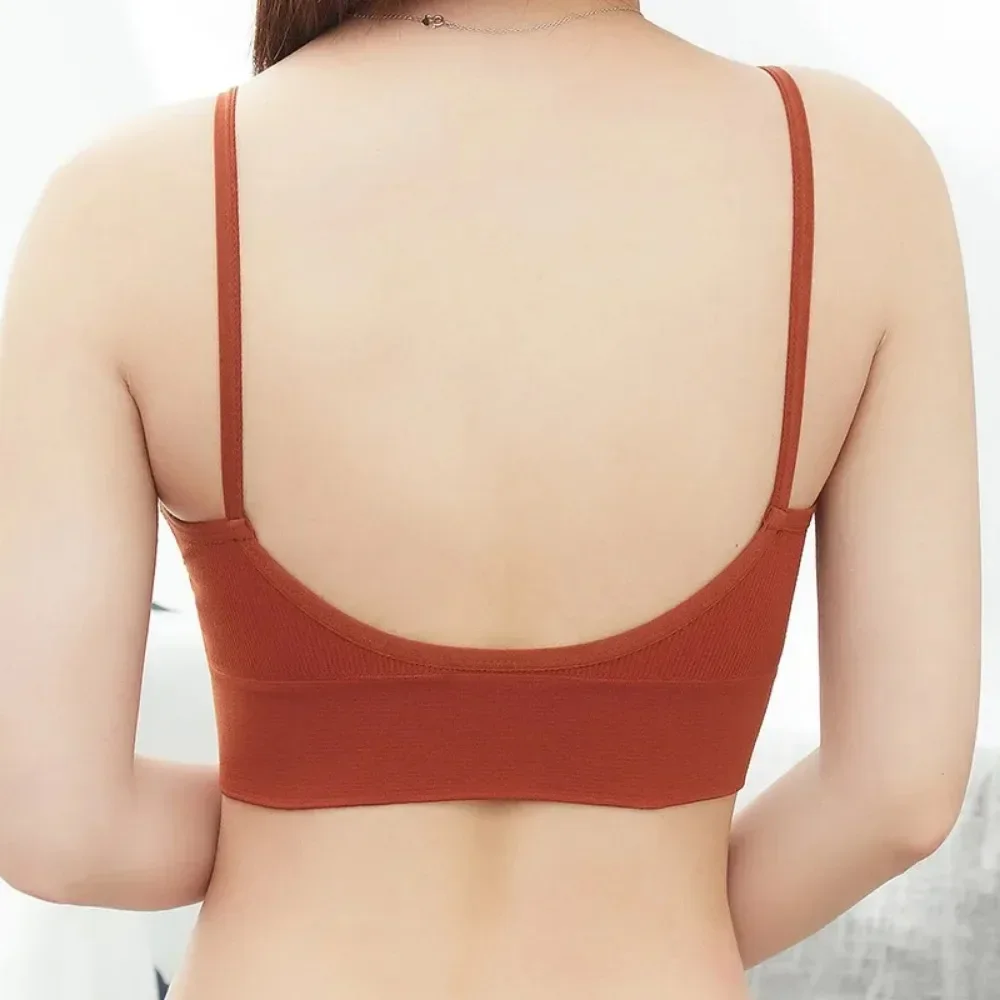 Women Sexy Bra Fitness Top Seamless Yoga Bra Black White Running Yoga Gym Crop Top Female Push Up Sports Bra Top image 4