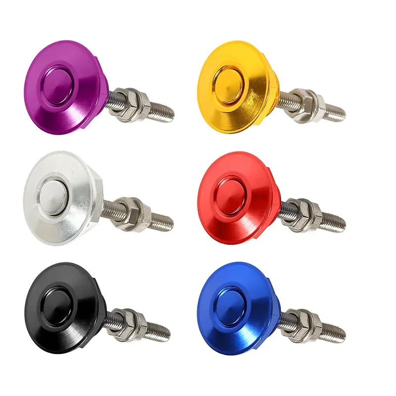 Universal Car Push Button Billet Hood Pins Lock Clip Kit Engine Bonnets Lock Aluminum Car Quick Latch Auto Accessories