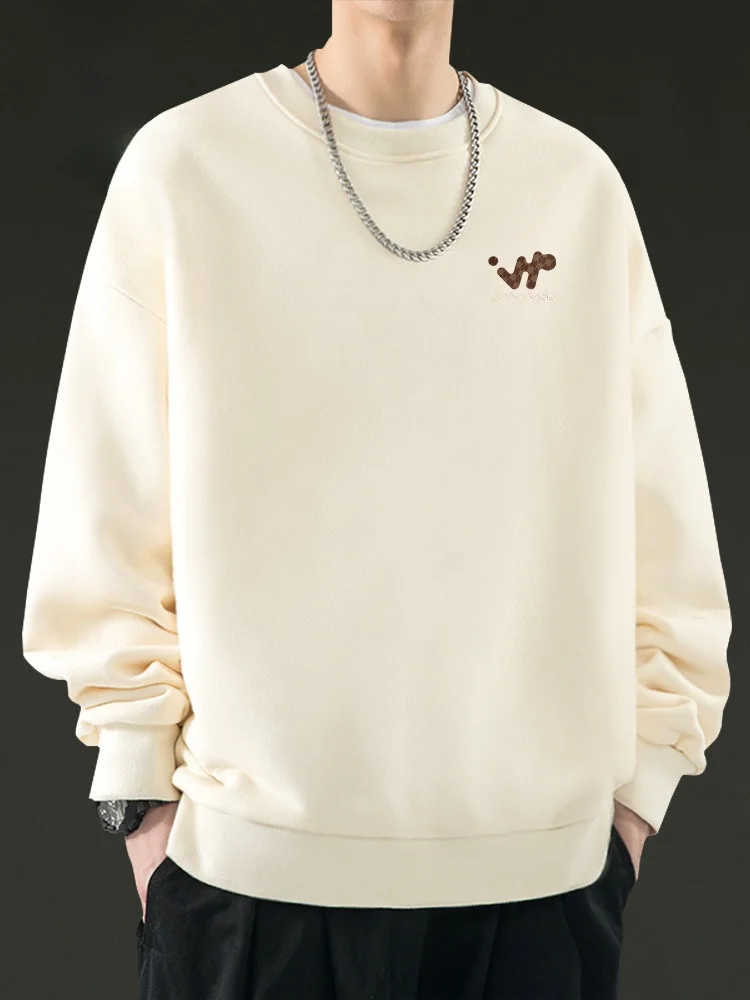 

Heavyweight Fce Hoodie ex Winter round Ne Thiened Loose Casual Wear Warmth Guaranteed Street Sle