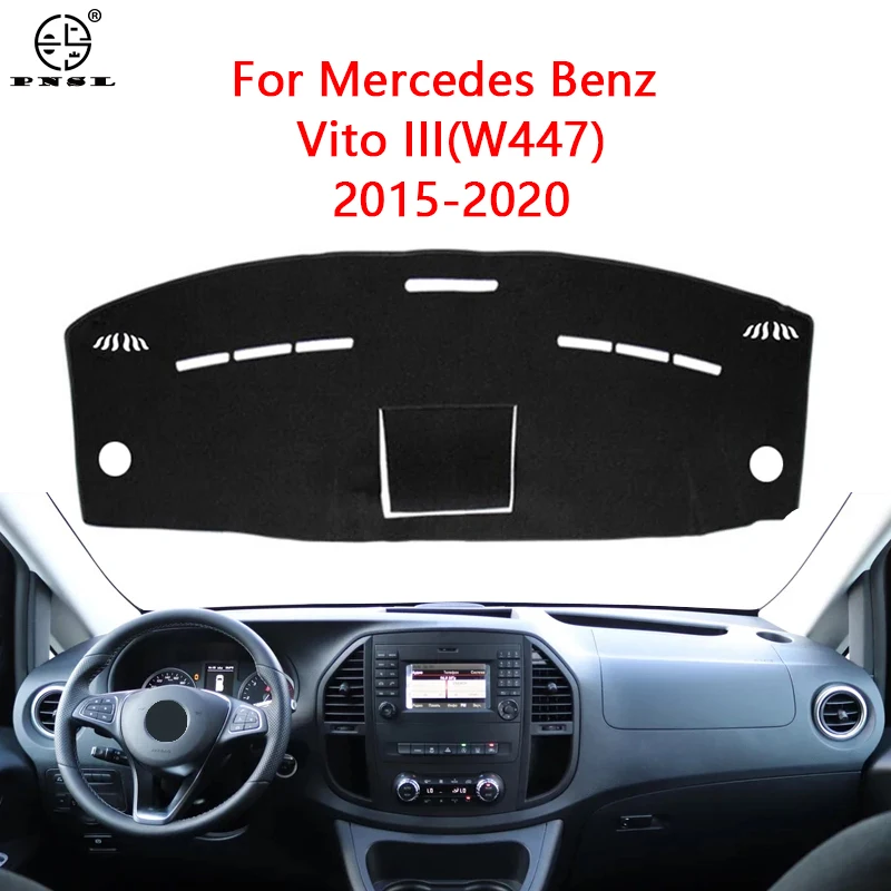 Внутренняя крышка приборной панели автомобиля для Mercedes-Benz Vito III (W447) 2015-2020, защитный ковер для консоли, коврик для приборной панели, накидка 2019 2018