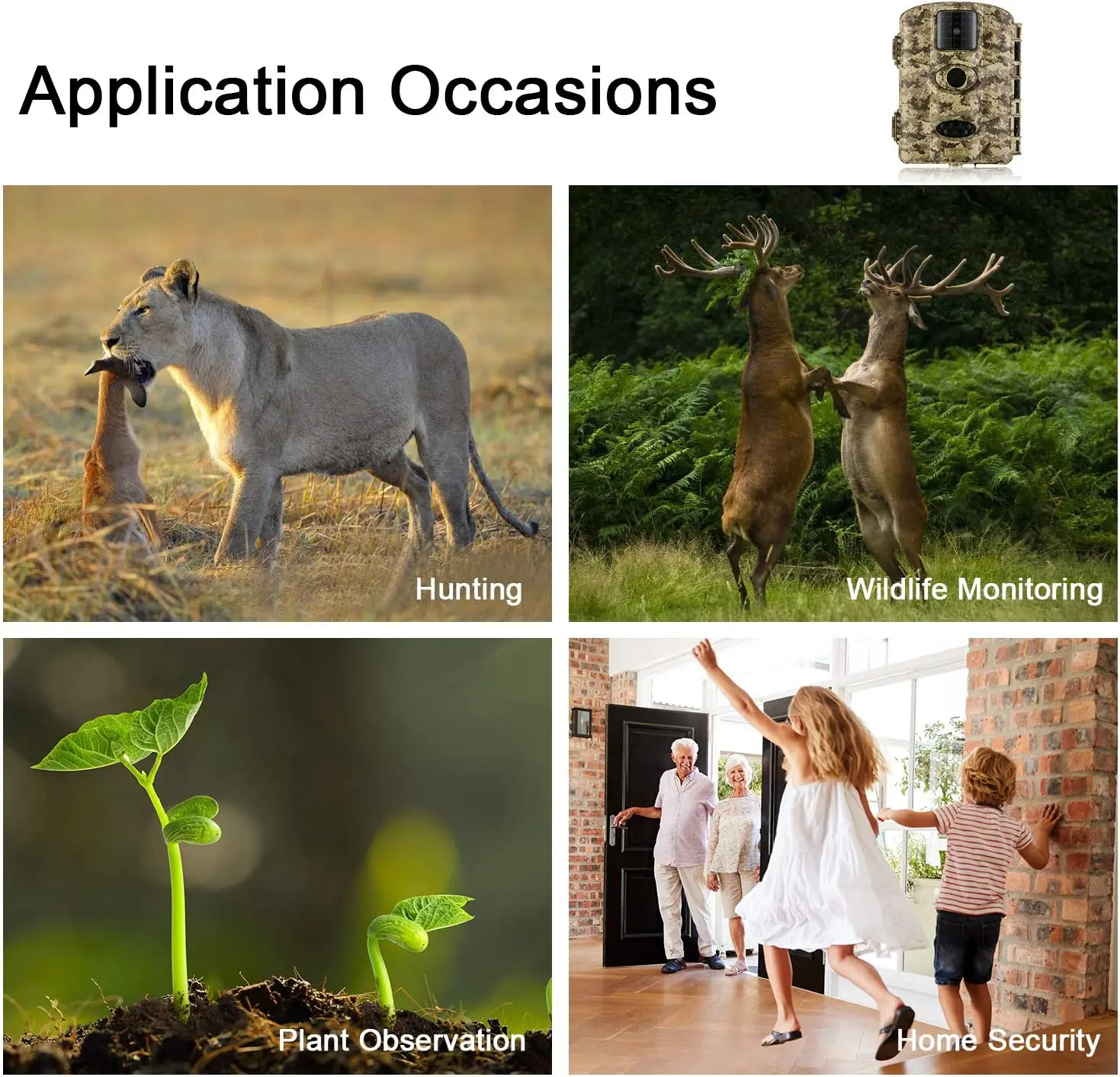 Bestok Trail Game Camera 16MP 1080P مقاوم للماء كاميرا الصيد الكشافة الحركة المنشط لمراقبة الحياة البرية #6