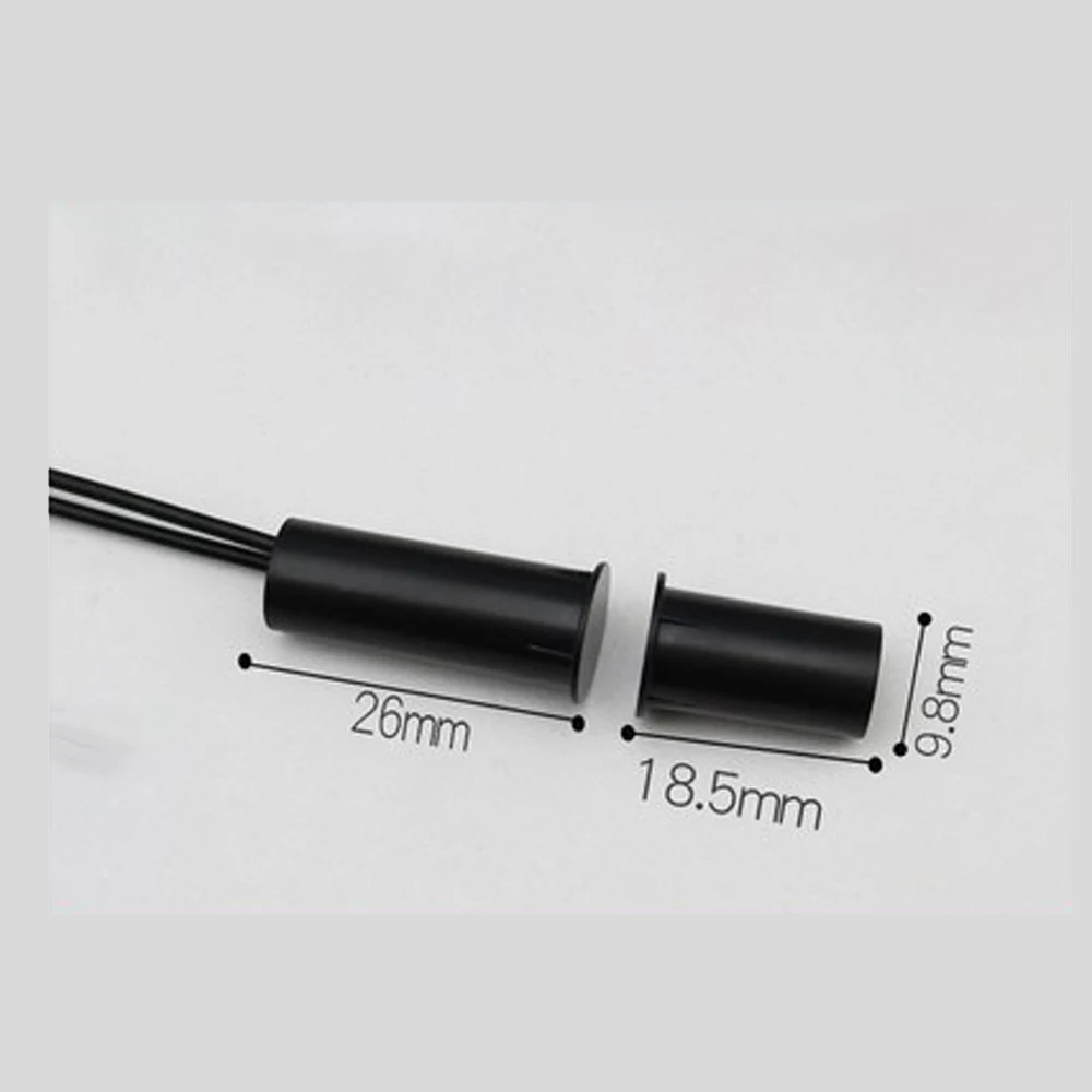 20Pcs/Bag Home Security Wire Magnet Sensor Door Window Open Alarm Detector Slim Magnetic Reed Switch NC NO Dry Contact