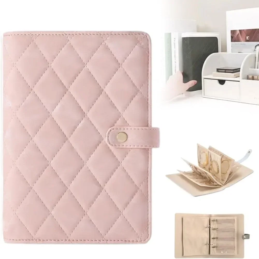 PU leather jewelry storage book for travel