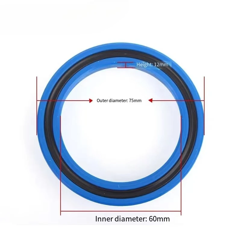 Con junta tórica para excavadora, cilindro hidráulico, vástago de pistón, sello de aceite reforzado, sello de aceite principal