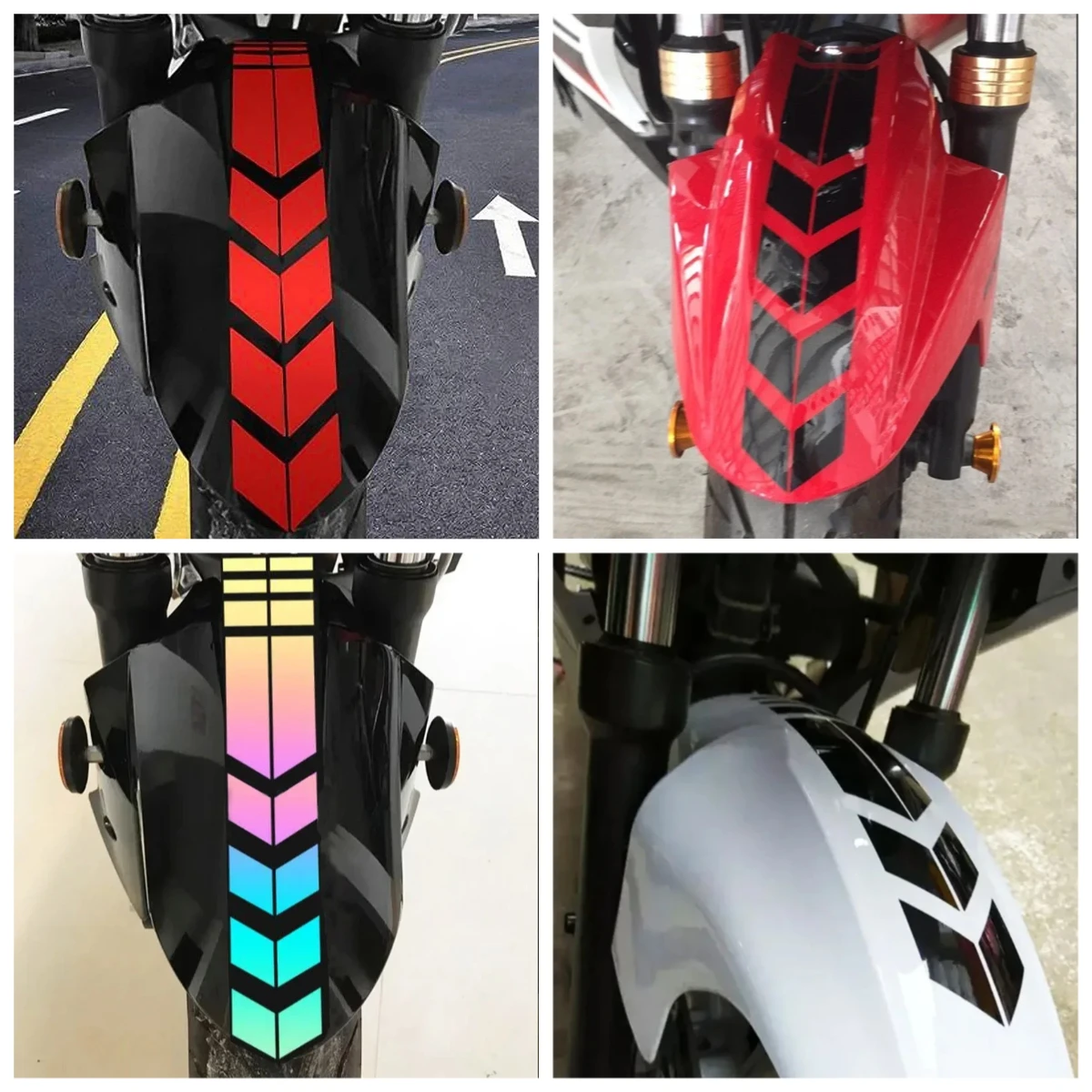 

Waterproof & Oilproof Arrow Stripe StickersMotorcycle Arrow Stripe Stickers Fender Paste
