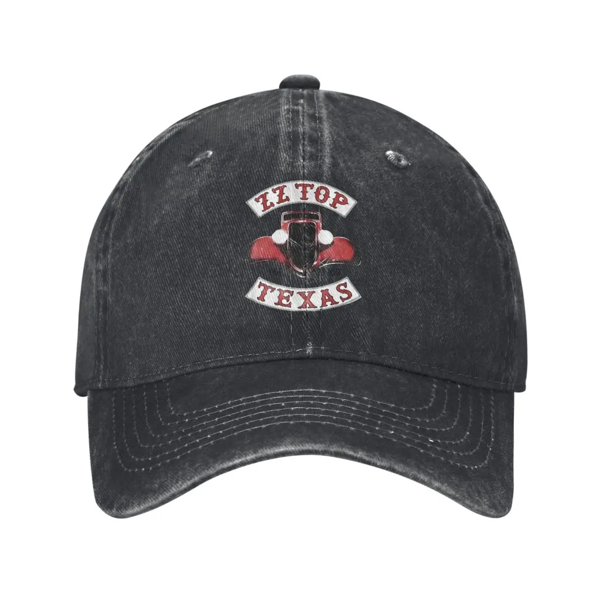 

ZZ Top Texas White Classic demin Cap Durable for All Seasons Caps Men Women's Baseball Cap