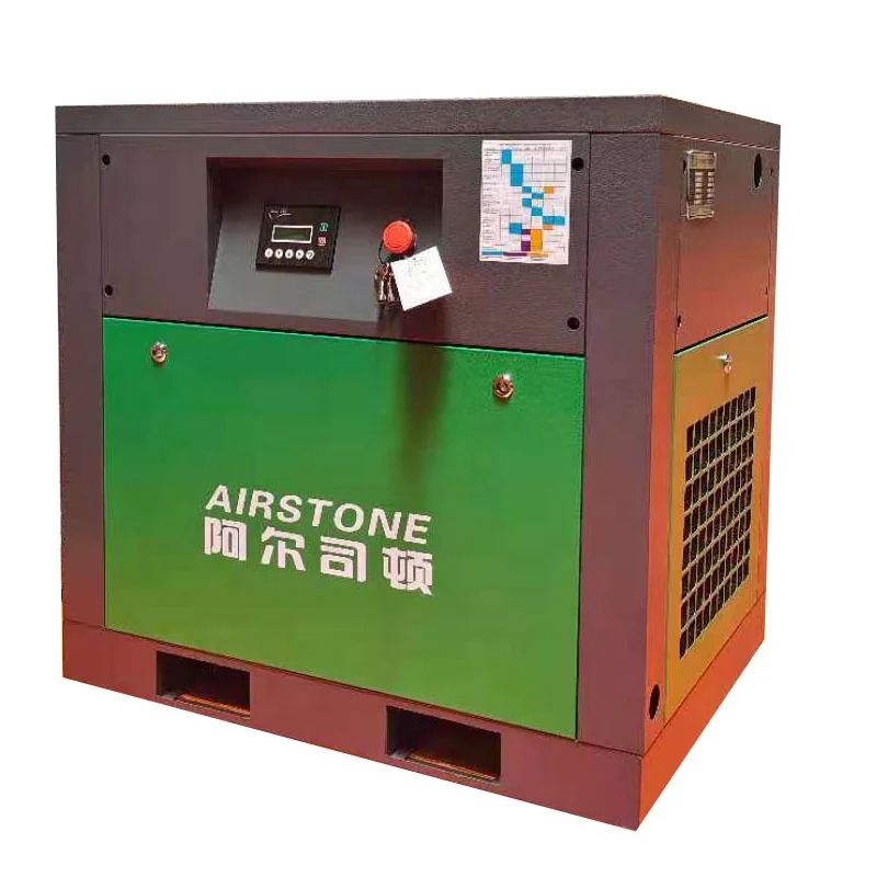 Airstone 10hp 7.5kw 10bar Screw Air Compressor Machine Fix Speed Type Motor IP54 For Industrial Equipment