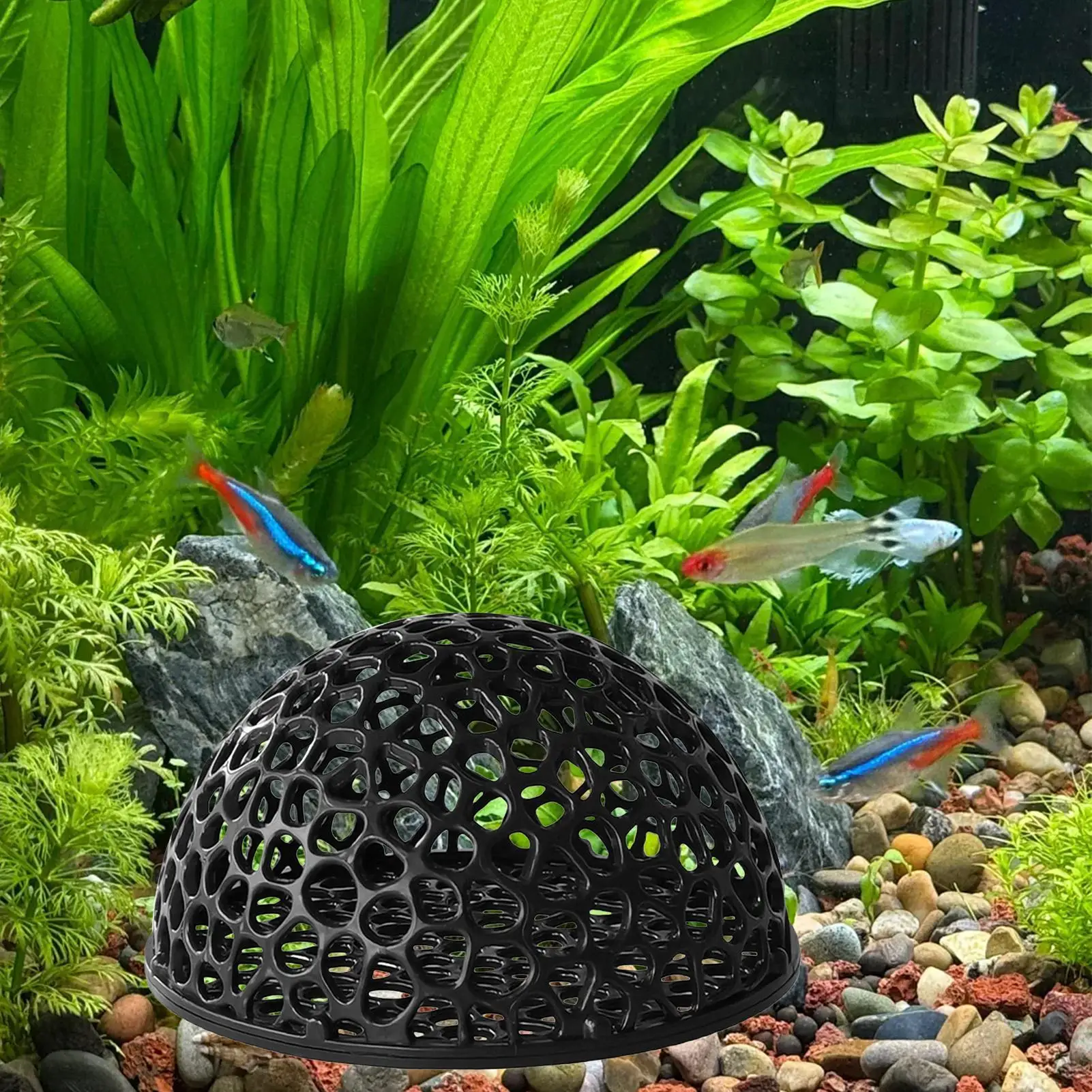 3D Printed Betta Fish Decor Floating Betta Hide Shrimp Cave 3-in-1 Aquarium Hammock Fish Tank Landscape Shelter Aquarium Access