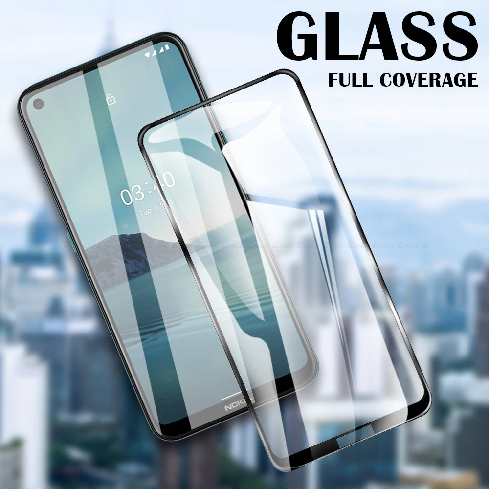 For Nokia XR20 X100 X20 X10 X30 XR21 9 PureView 8 7 5 3 2 1 Plus Tempered Glass Screen Protector Full Cover Protective Film