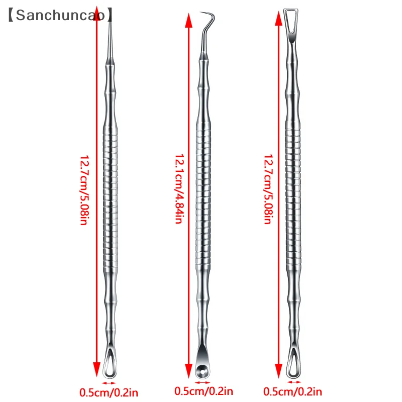 Extractor Gesichts Milia Reise Hautpflege Werkzeug Poren Reiniger Nadeln Pickel Entfernung Werkzeug Mitesser Entferner Akne Makel Nadel