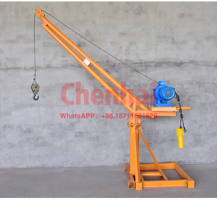 Outdoor or indoor portable 360 degree electric mini small jib crane