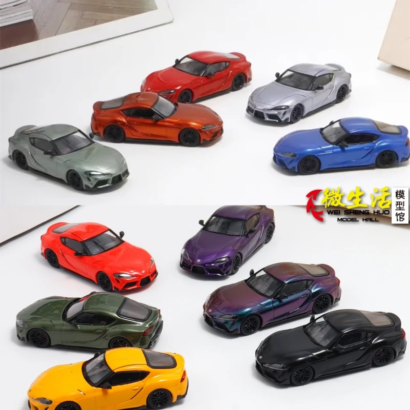 Modèle de voiture en alliage moulé sous pression 1:64 GR SupraA90 en stock, pour les adolescents jouent avec, pour les adultes pour décorer, cadeaux d'anniversaire.