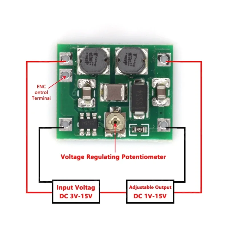 2-10PCS DC-DC buck-boost Converter module 3V~15V to 1V~15V 5V 6V 9V 12V 700ma/5W Automatic Adjustment Step Down/UP Power Voltage