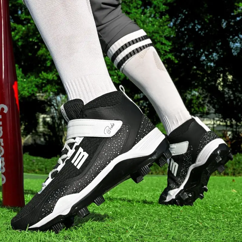 

Men's Baseball Trainers Softball Shoes Non-Slip Insoles and Turf Softball Athletic Shoes Beginner Baseball Athletic Shoes