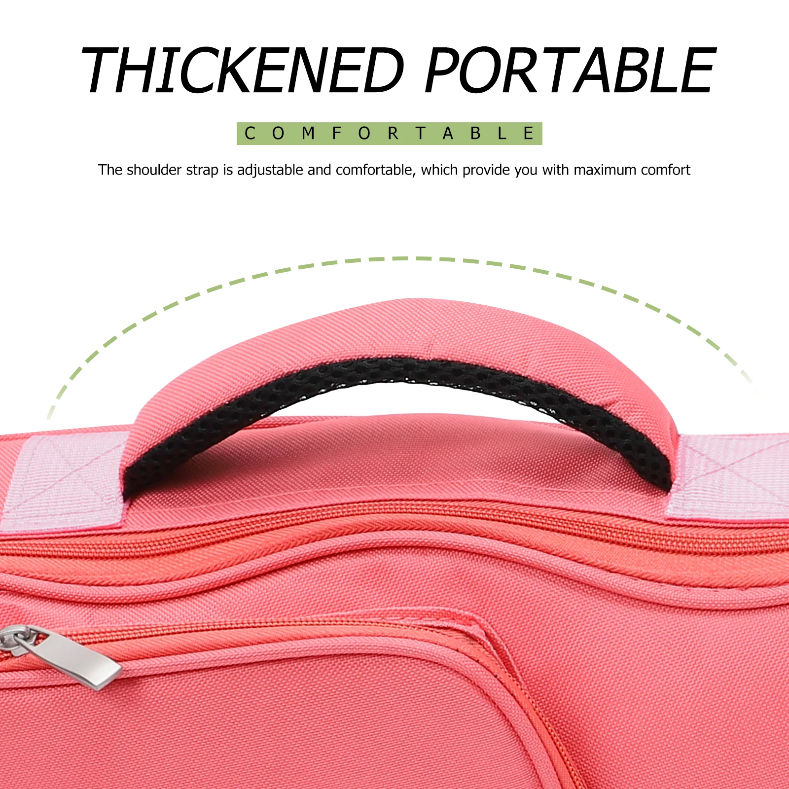 

1Pcs Ukulele Bag Thickened Plus Oxford Cloth Cotton Durable Portable Carrying Case Large Capacity Adjustable Shoulder Strap