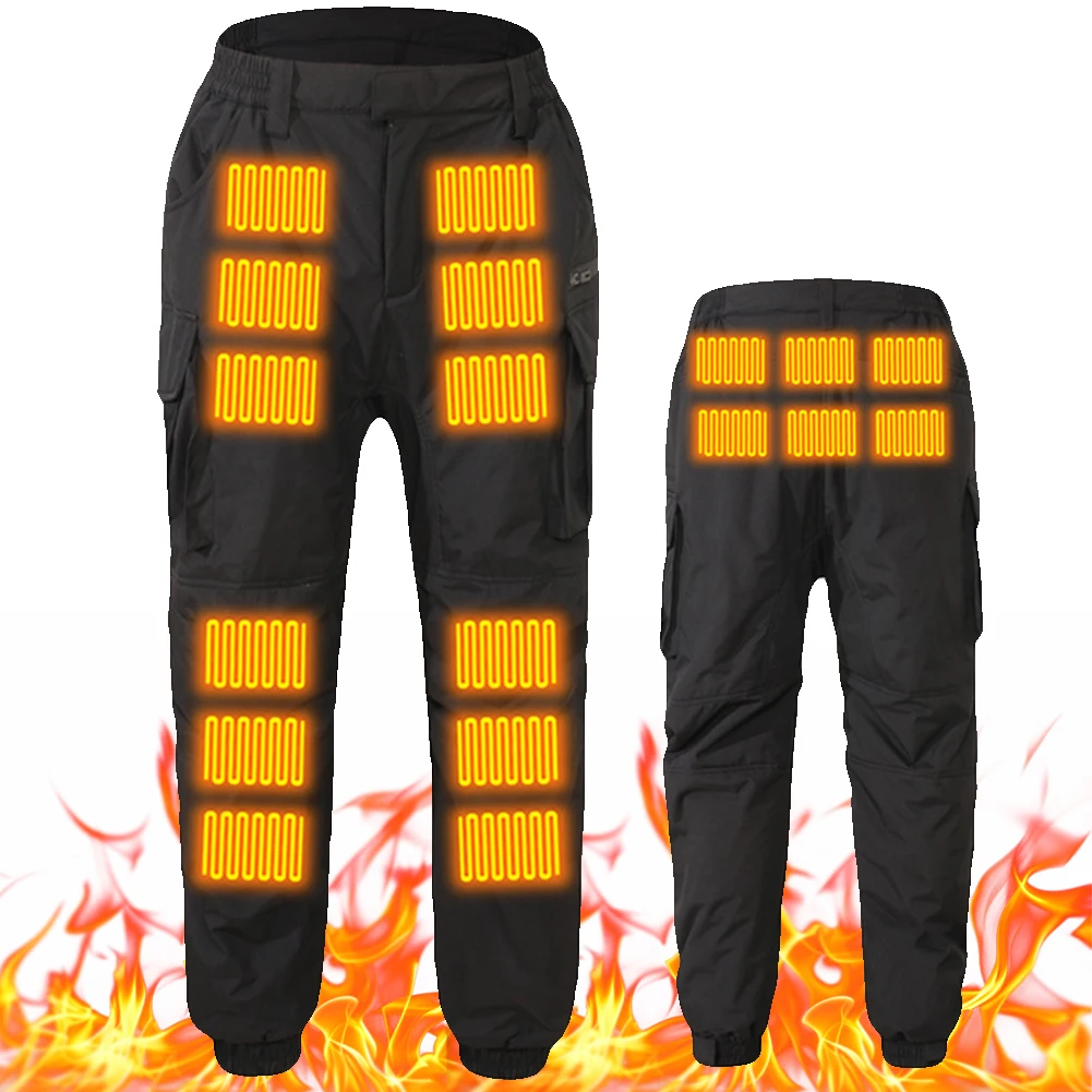 2024 Winter Thermal Hiking Pants Heating Underwear USB Electric Heated Pants Ski Wear Heater 18 Zones Sports Thermal Pants