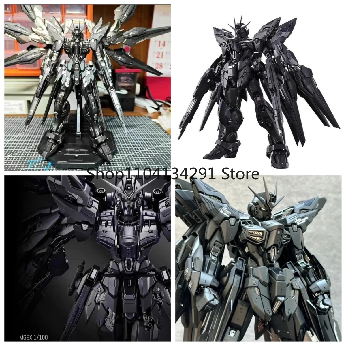 โมเดลประกอบรถยนต์ Mgex Black Assault Free Midnight Painting คุณภาพสูง ขายดี ขนาด 1:100 ของเล่นสะสม ของขวัญวันหยุด/วันเกิด