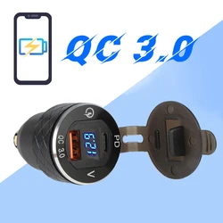 Motorcycle Accessories TYPE C Dual USB Charger For BMW F800GS F650GS F750GS R1200GS R1250GS R1200RT F850GS R1300GS ADV R12 C600