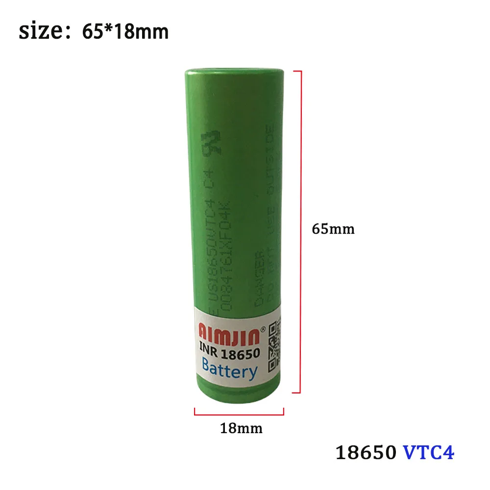 New Original 3.6V 2100mAh 18650 Battery For Us 18650 VTC4 30A Toys Tools Flashlight Battery