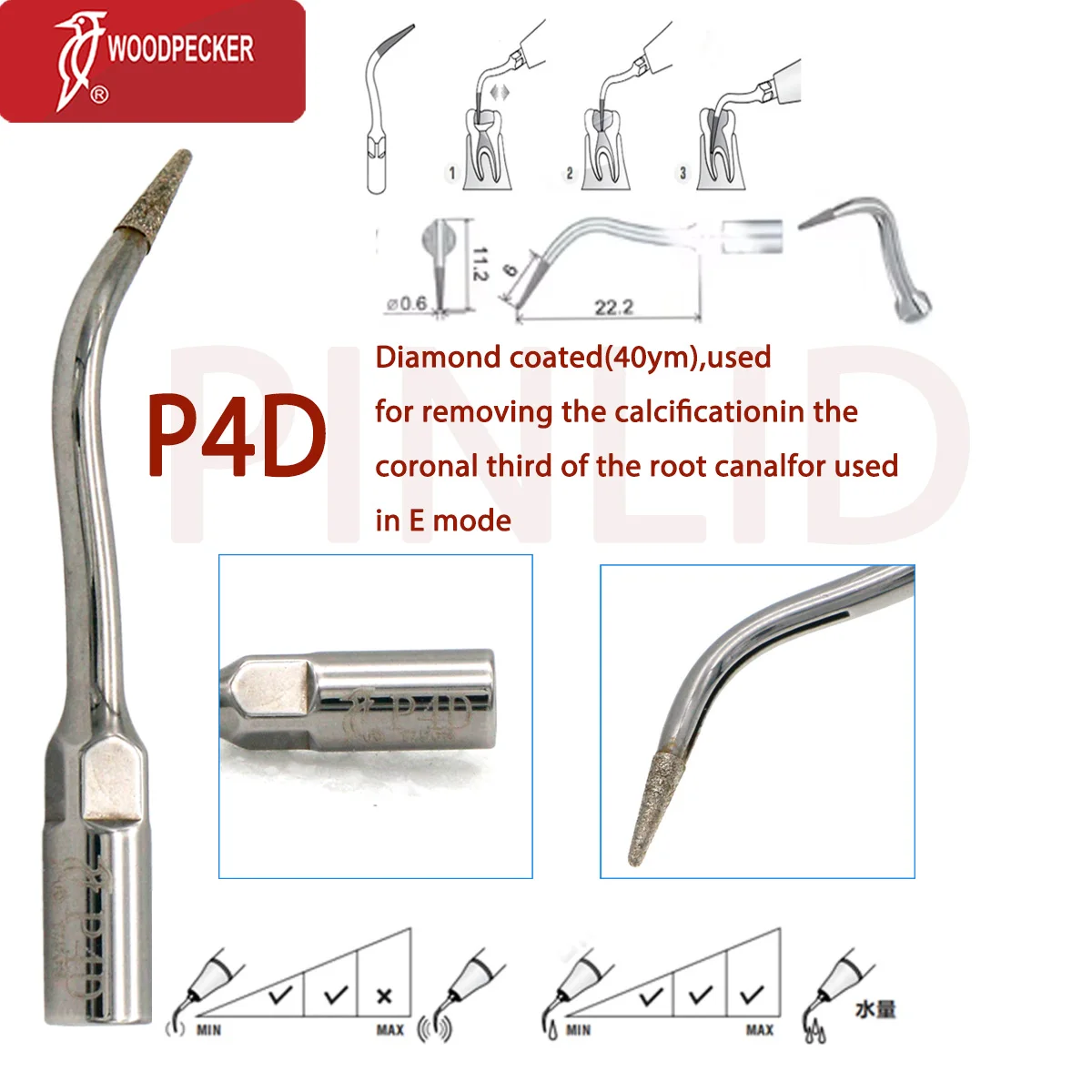 

Dental Tips Ultrason Scaler Tips For root canal teatment removing the calcification Fit NSK SATELEC P4D