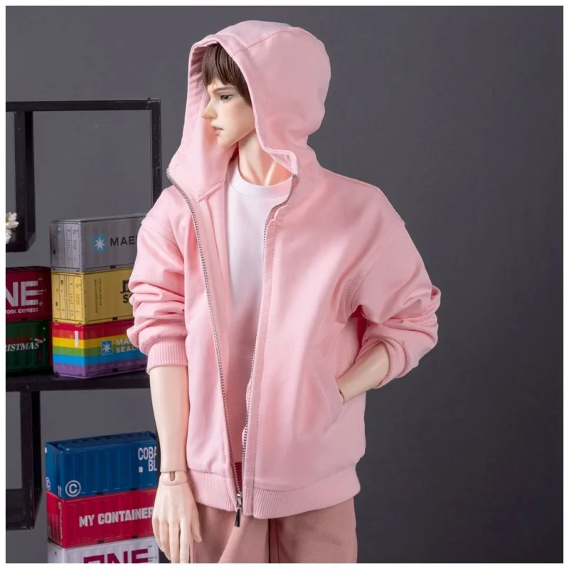 

bjd doll clothes are suitable for 75cm Uncle high-neck side-pocket sportswear with zipper sweatshirts