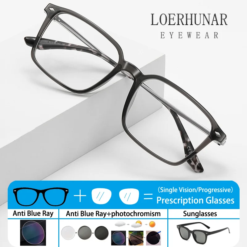 

Fashion Square Brand Design TR90 Reading Glasses Women Myopia Hyperopia Optical Prescription Presbyopia Anti Blue Ray Eyewear