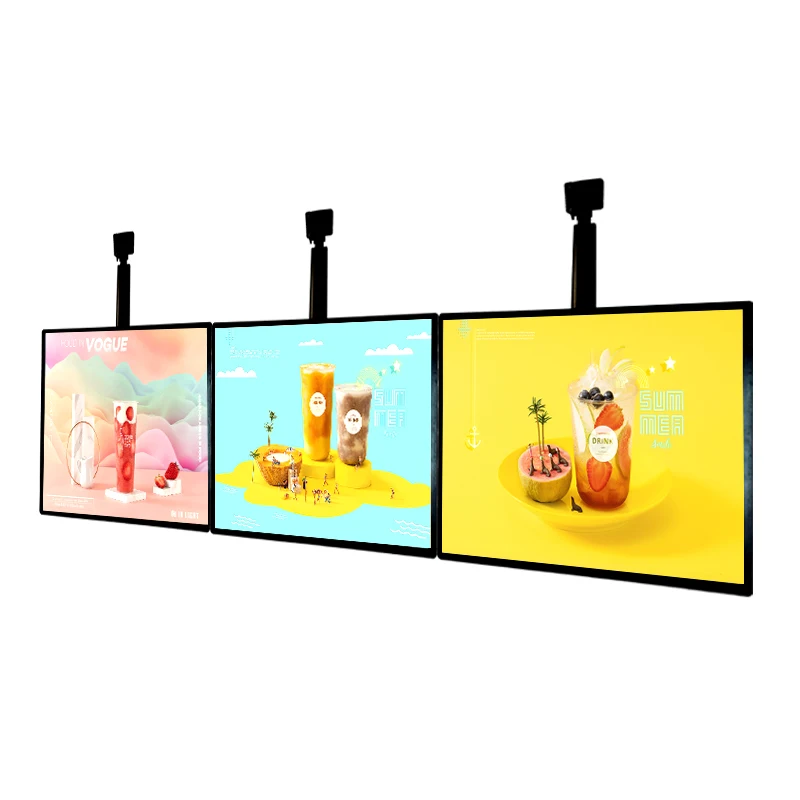 مضيئة رقيقة جدا سليم LED صندوق إضاءة عائم Led القائمة مجلس المغناطيسي سقف معلق صندوق إضاءة لمتجر المطعم