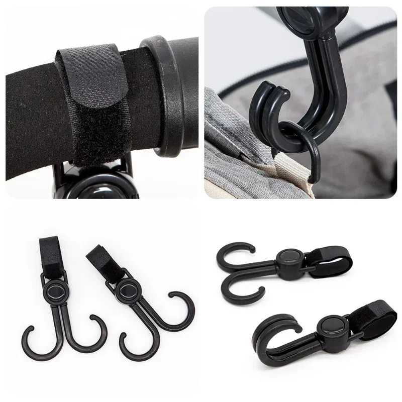 

1Pc/Set Hooks for Stroller Car Shopping Cart Hooks Baby Stroller Accessories Rotate 360 Degree Hook Pram Organizer Bag Hanger