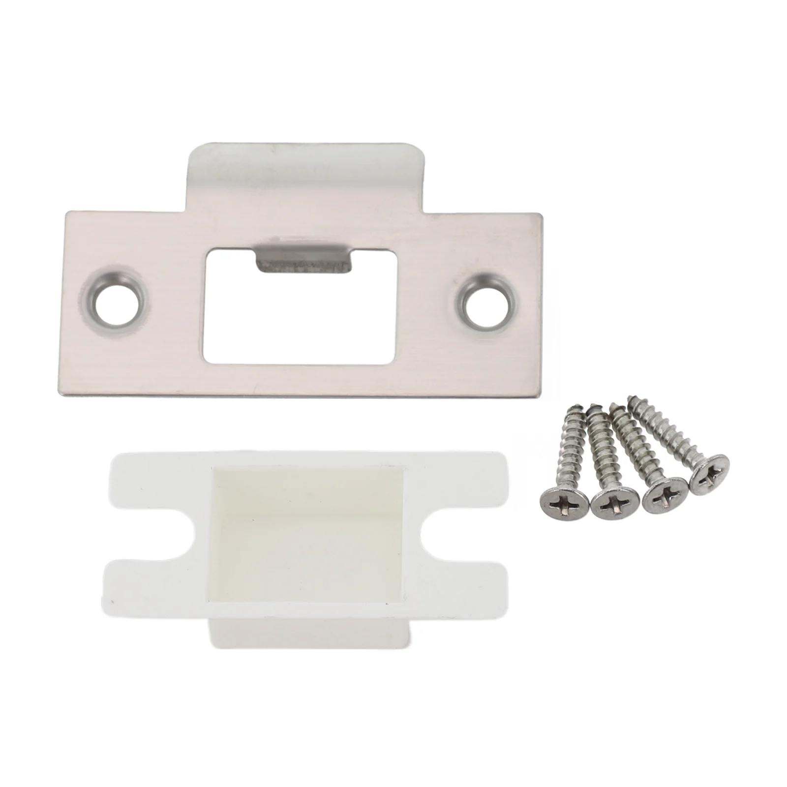 1 Set Door Strike Plate Stainless Steel Door Reinforcement Plate Gold Silver Reinforcing Plate Door Locks Hardware