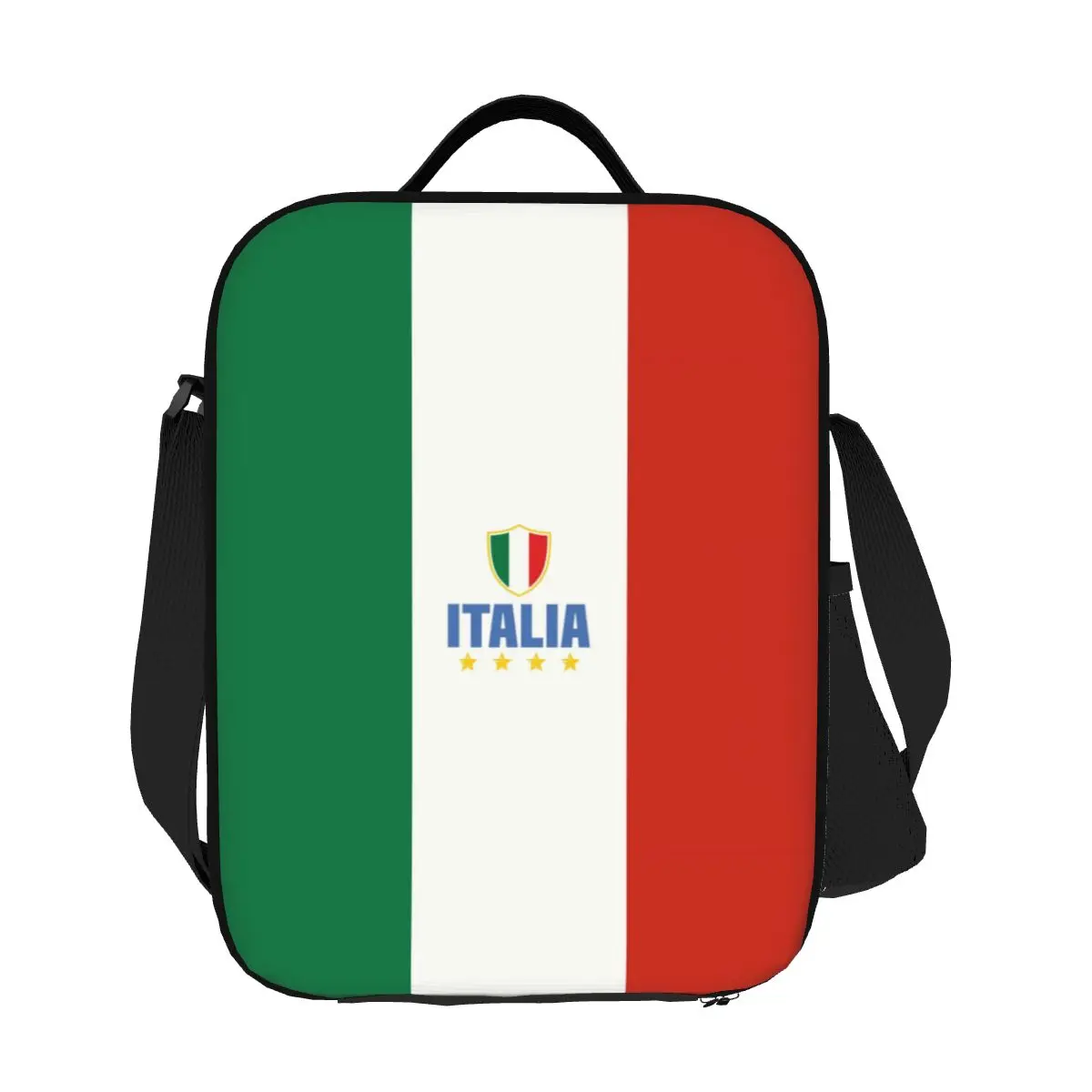 Borsa per il pranzo isolata bandiera italiana personalizzata per le donne borsa termica per il pranzo Tote Office Picnic Travel