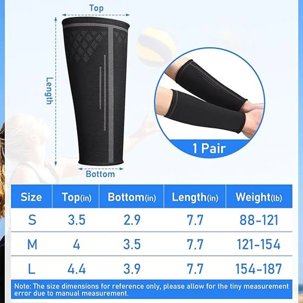 1Pc Volleyball Arm Sleeves Elastic Forearm Compression Sleeve Breathable Wrist Support Arm Warmers Passing Forearm Sleeves