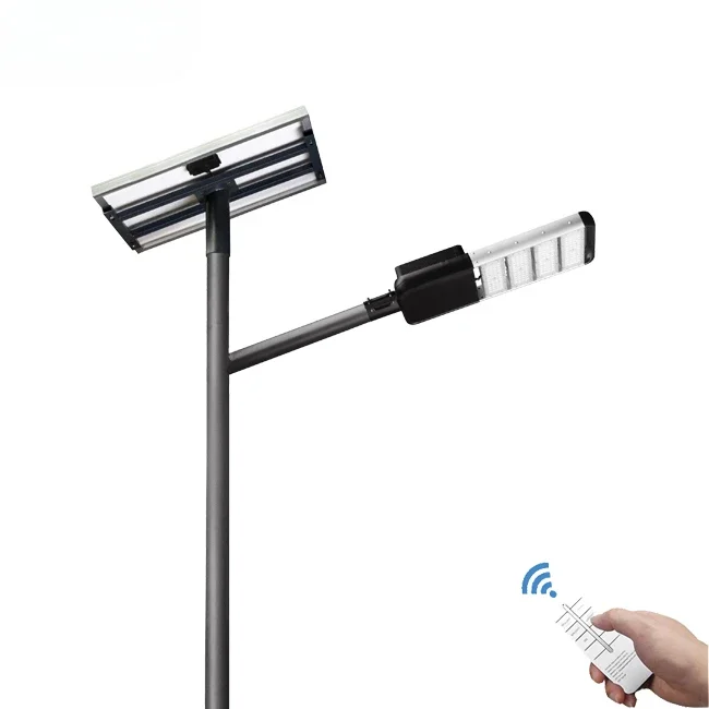 80w Solar Street Lamp Cost-effective Split Solar Street Lamp With Hang Out LifePO4 Battery