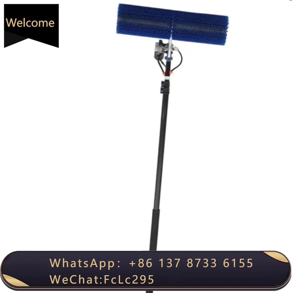 

Wet And Dry Dual Purpose Solar Panel Cleaning Brush Multifunctional Single Head Roller Brush