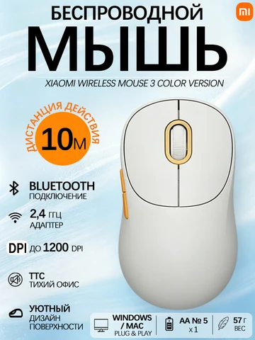 Беспроводная мышь Xiaomi 3 Wireless Mouse