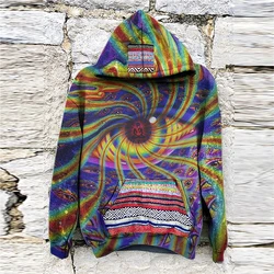 Psychedelic Eye Pattern Hoodie Fashion Trend Long Sleeve 3D Printed New In Hoodies Mens Streetwear Personalization Sweatshirts